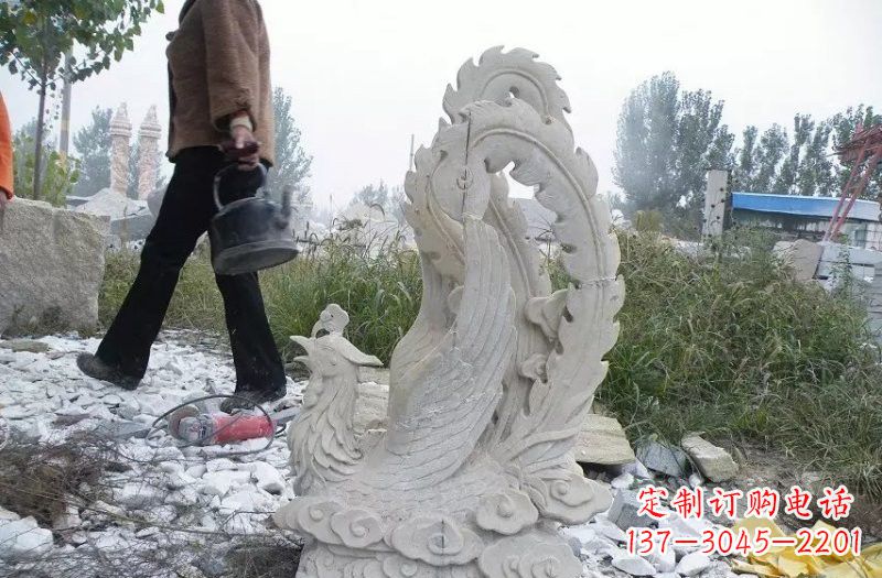 大同凤凰雕塑传承瑰丽的古老文化