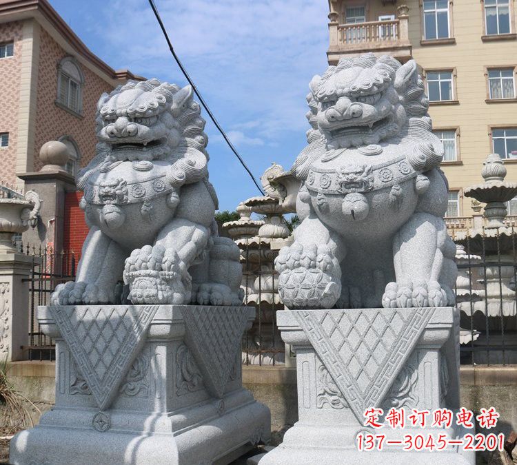 大同大理石狮子雕塑,助您拥有完美的家居装饰