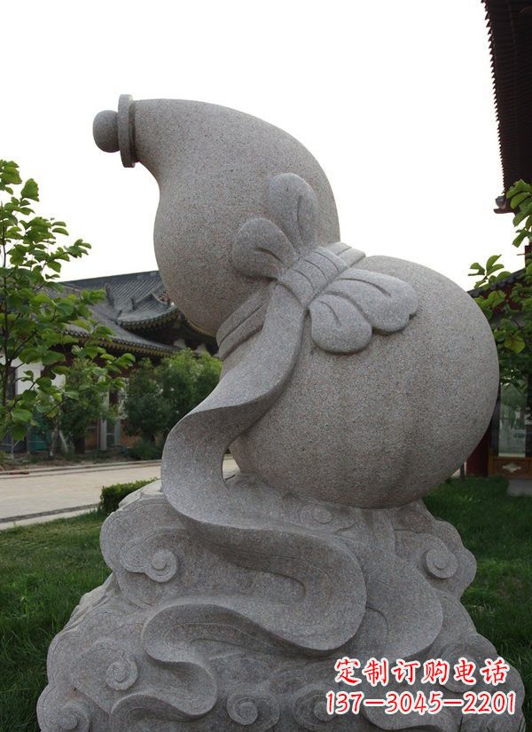 大同中领雕塑大理石葫芦雕塑构筑完美建筑