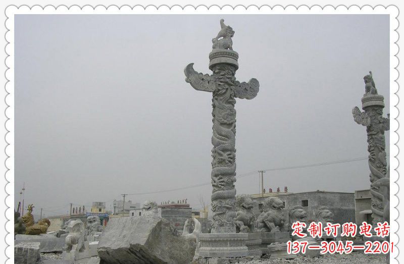 大同精致雕刻,大理石华表雕塑