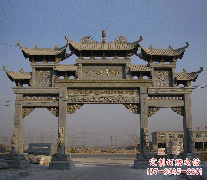 大同大理石牌楼雕塑定制