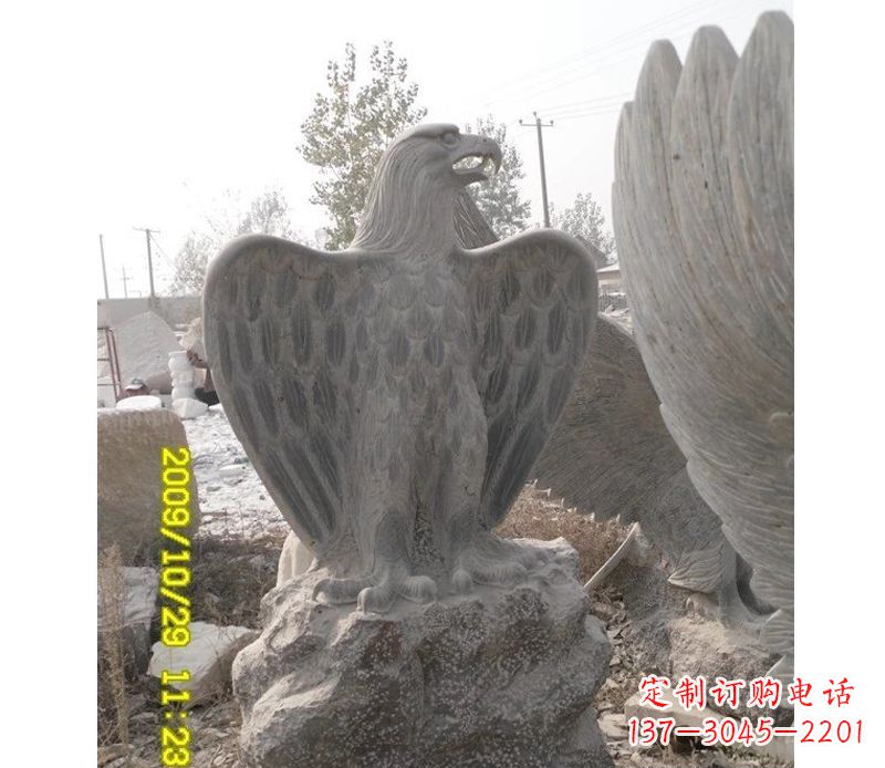 大同大理石老鹰雕塑
