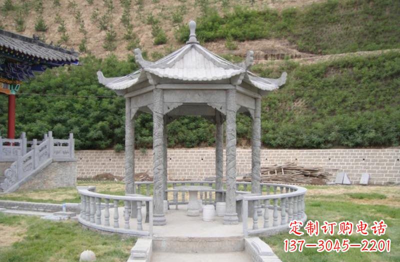 大同精美大理石凉亭雕塑