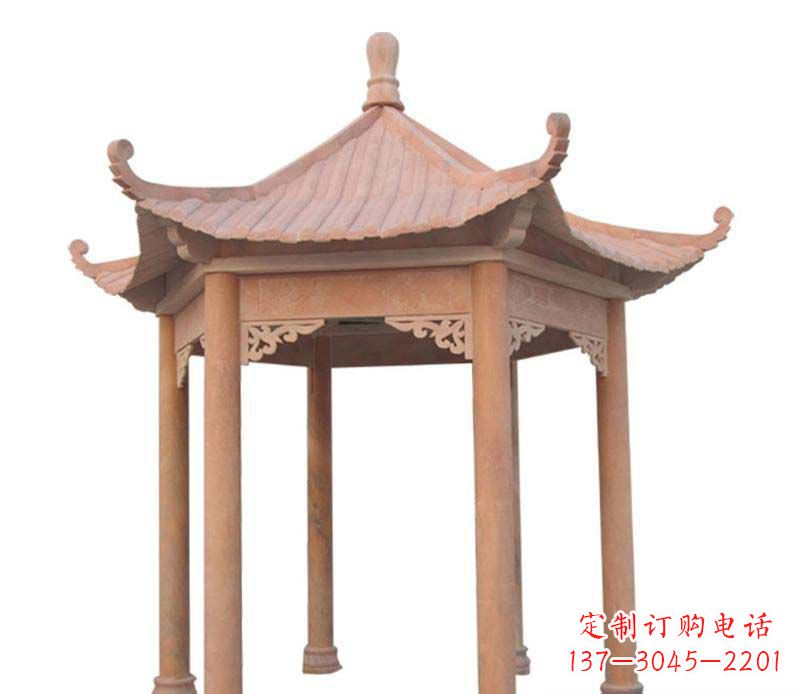 大同大理石六角凉亭雕塑
