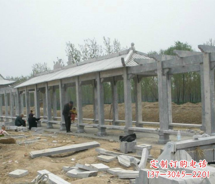 大同精美大理石凉亭雕塑