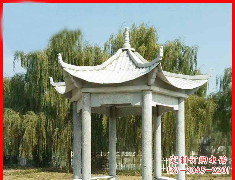 大同精美大理石凉亭雕塑