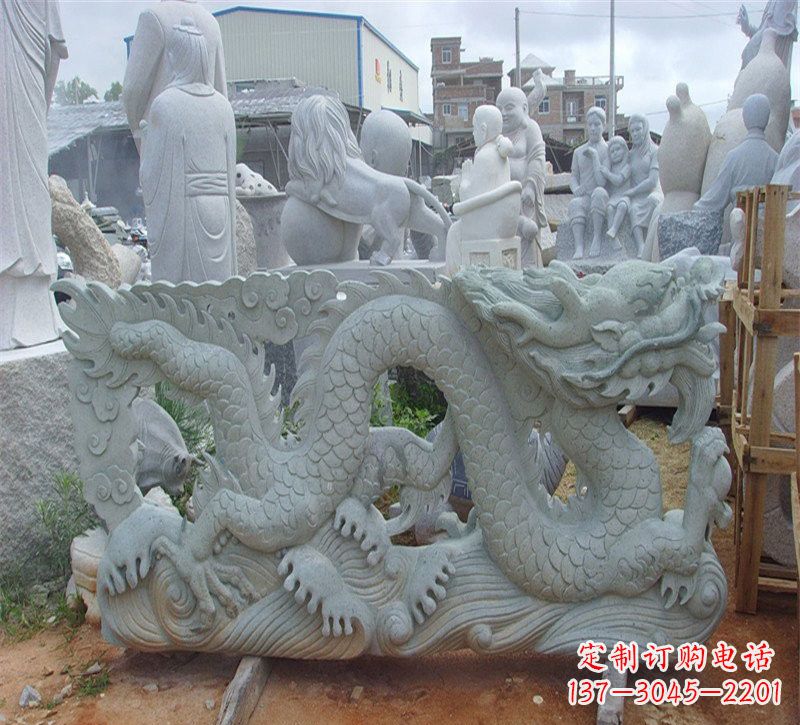 大同大理石龙石雕传承古老文化,精雕细琢的艺术品