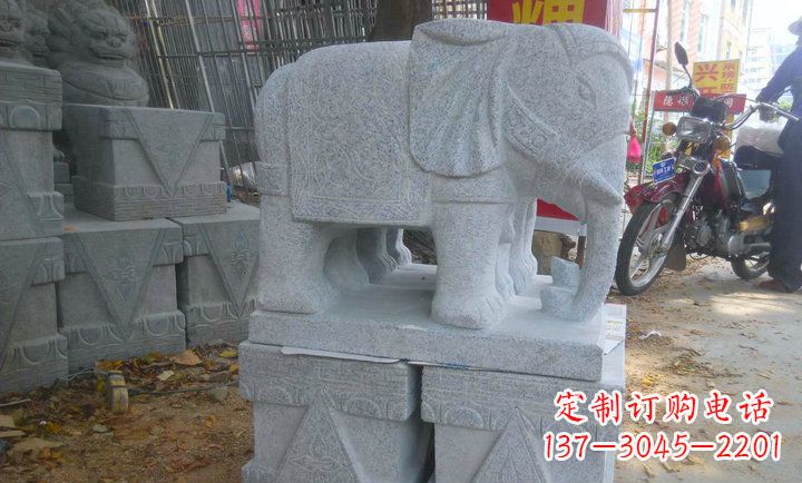 大同中领雕塑大象招财镇宅石雕