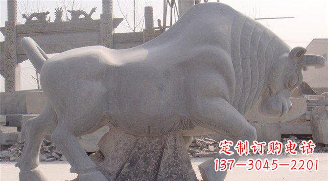 大同大理石牛雕塑222