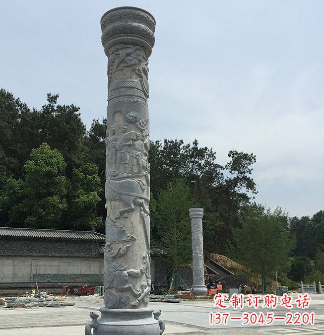 大同大理石龙柱雕塑