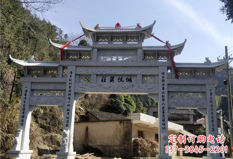 大同大理石牌坊雕塑尊贵雕塑,永久保存