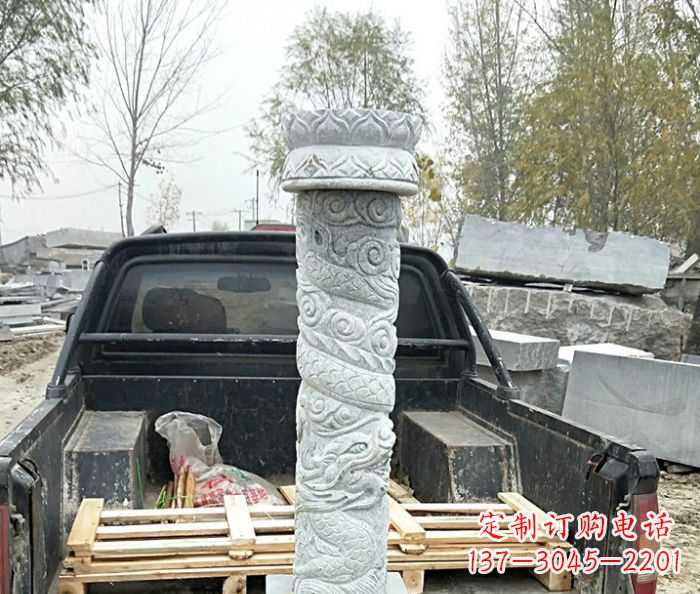 大同大理石龙柱雕塑