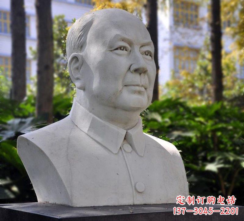 大同大理石钱学森胸像石雕——赞颂改革开放的先驱