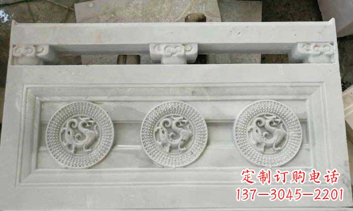 大同大理石青龙石浮雕走廊栏板