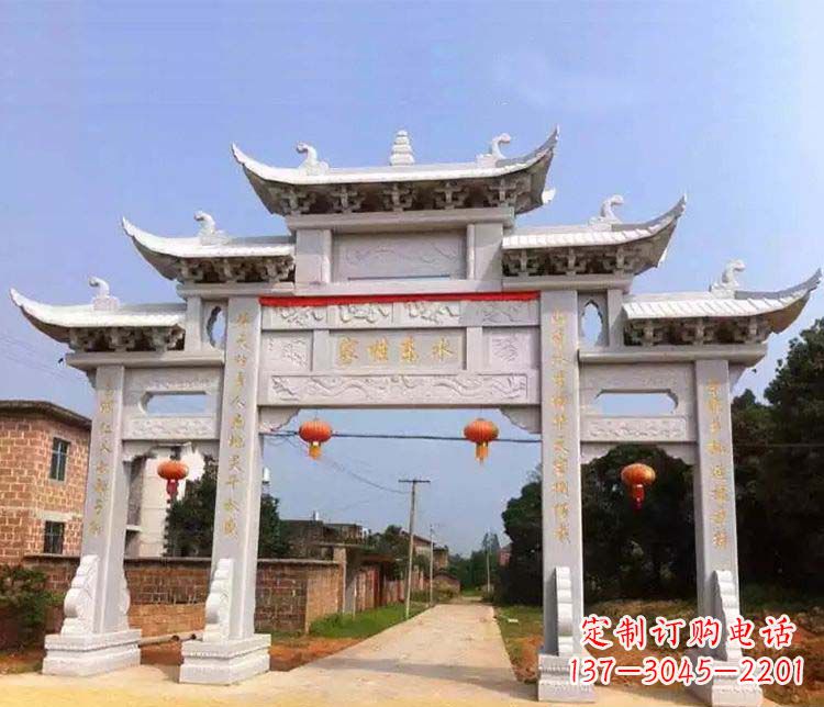 大同大理石牌坊石雕
