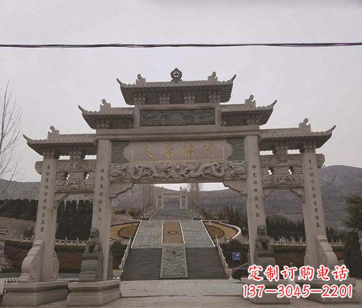 大同大理石牌坊石雕,精美别致,艺术魅力无限