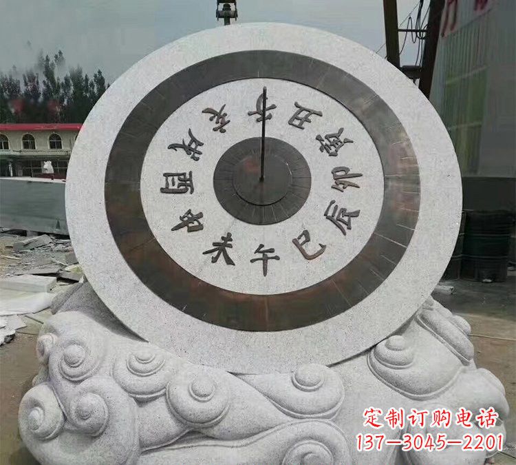 大同精美大理石十二时辰日晷雕塑