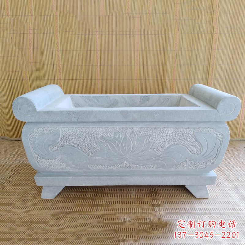 大同精美大理石石雕香炉雕塑
