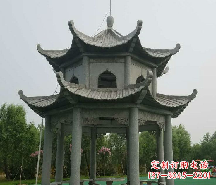 大同精美大理石凉亭石雕