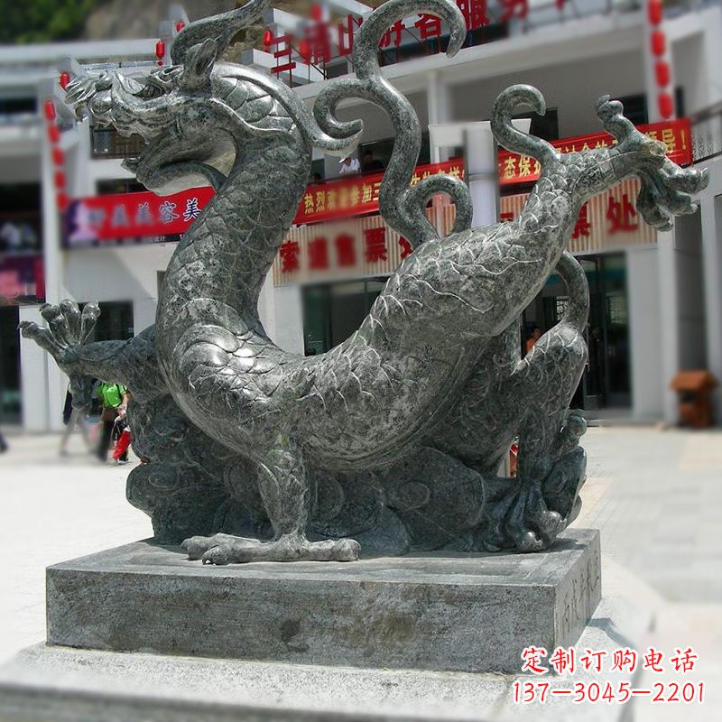 大同传统的象征——大理石青龙雕塑