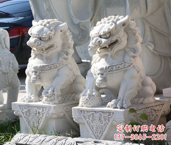 大同大理石狮子雕塑