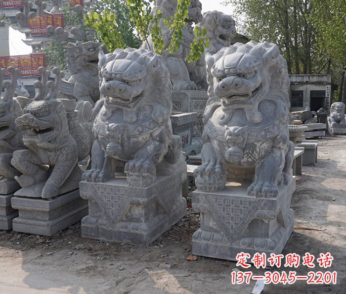 大同大理石狮子雕塑