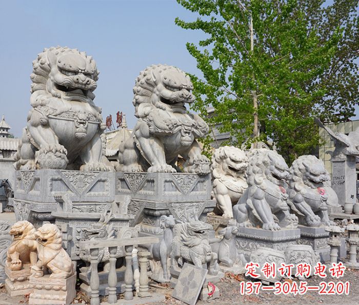 大同大理石狮子雕塑
