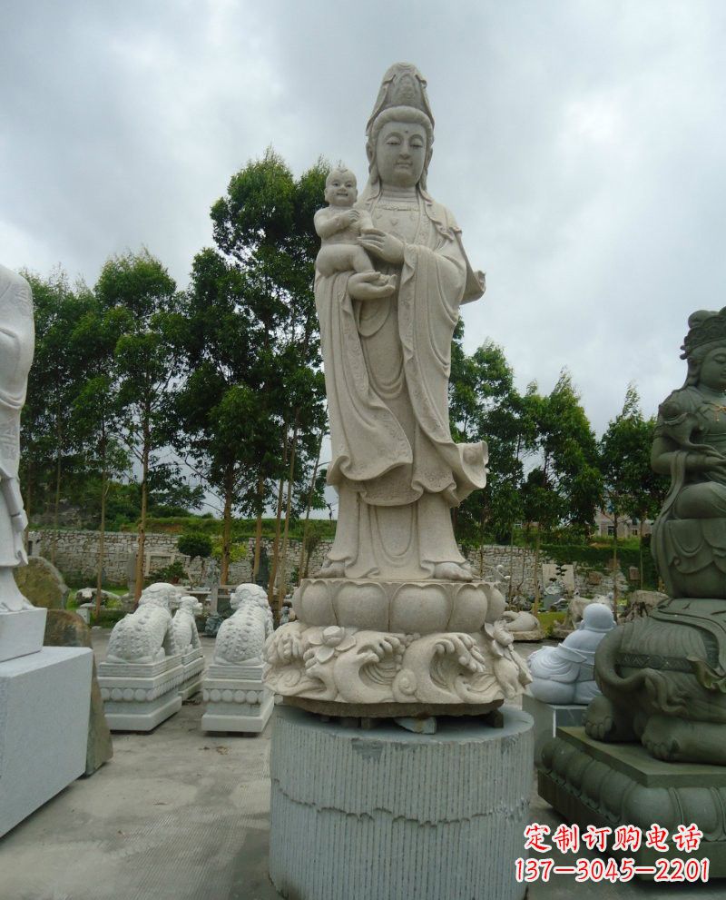大同大理石送子观音雕塑