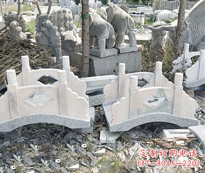 大同精美大理石拱桥雕塑