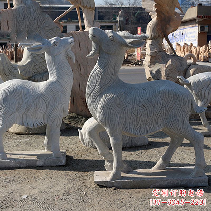 大同大理石精美羊雕塑