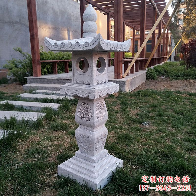 大同大理石灯笼雕塑
