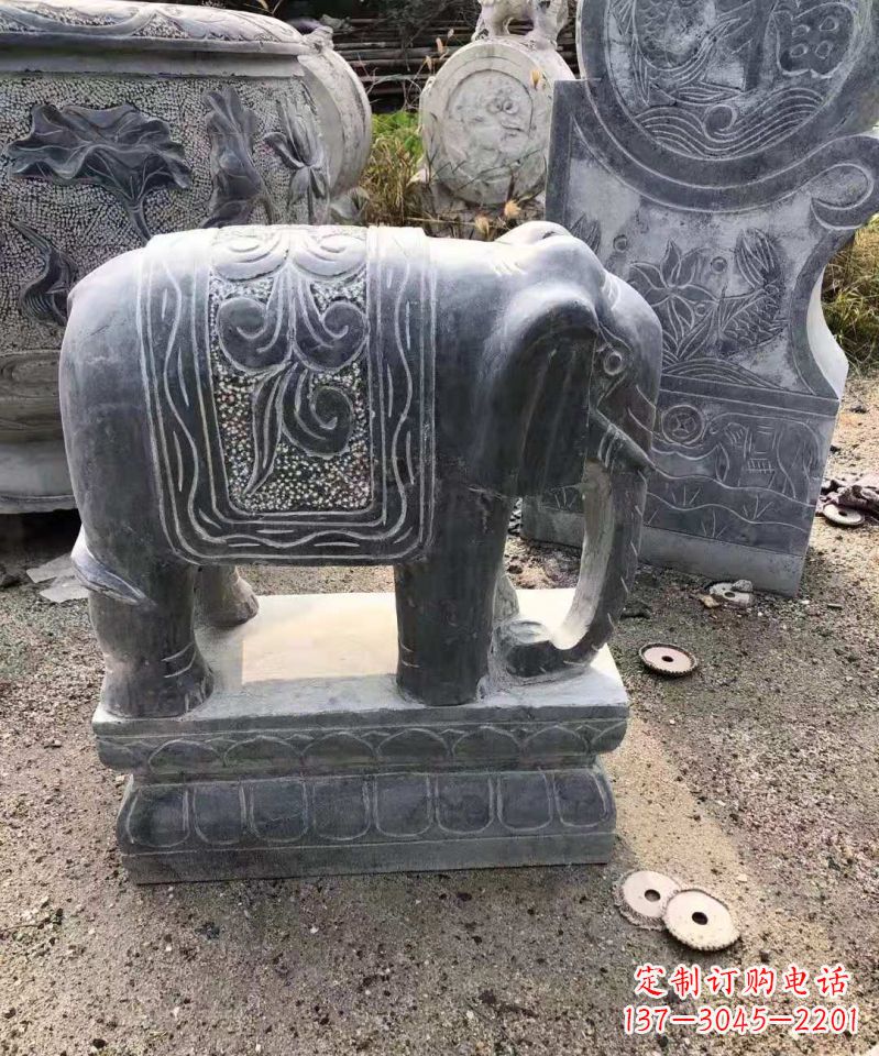 大同大理石大象雕塑
