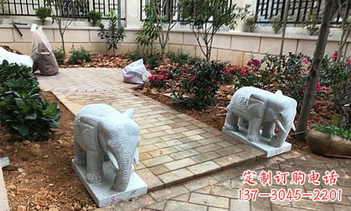 大同大理石小象石雕,让你的大好家园更加美丽