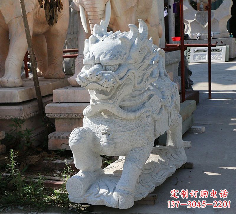 大同大理石镇宅——麒麟雕塑
