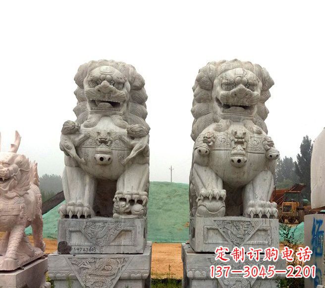 大同传统大理石狮子雕塑