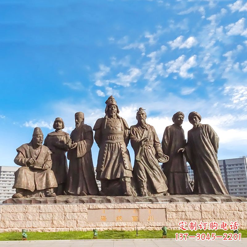 大同大蒙古国建立者成吉思汗情景景观雕塑景区园林历史名人雕像