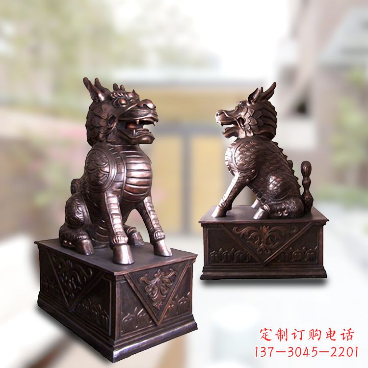 大同大门神兽麒麟铜雕
