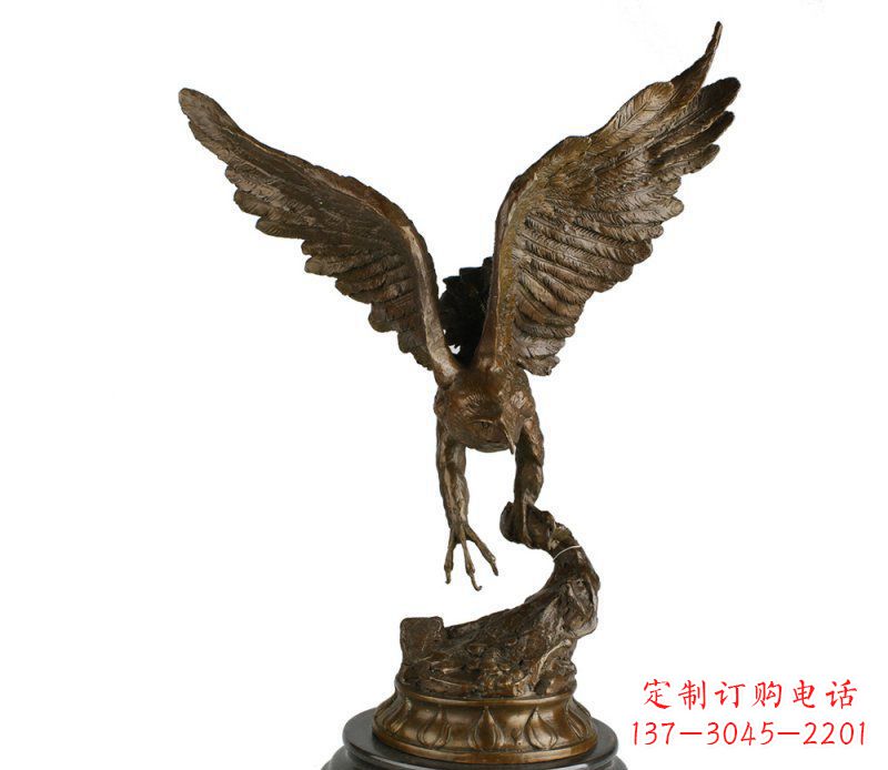 大同大鹏展翅老鹰铜雕 (2)