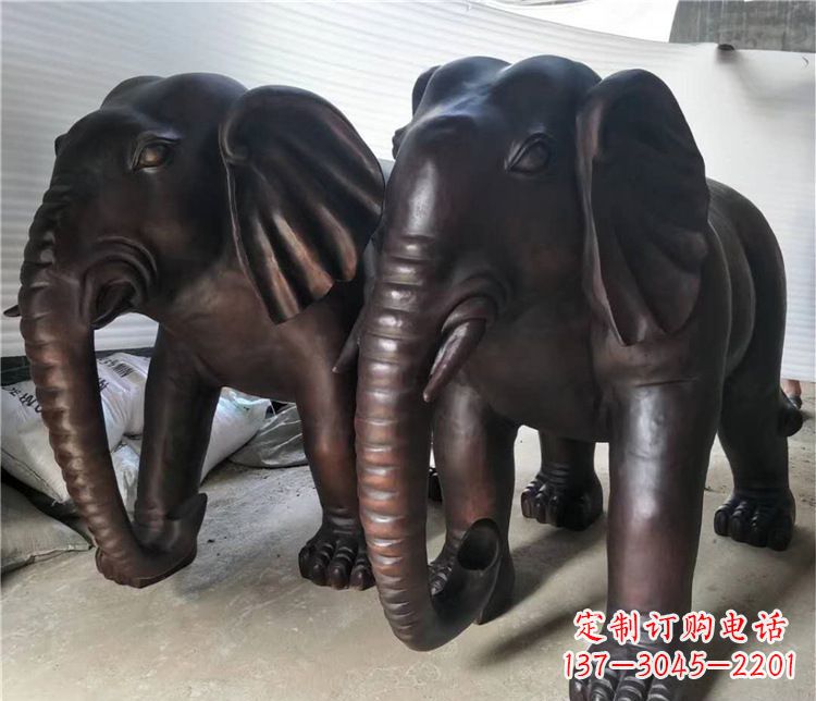 大同大象动物铜雕塑