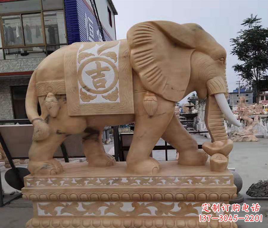 大同大象镂空石雕