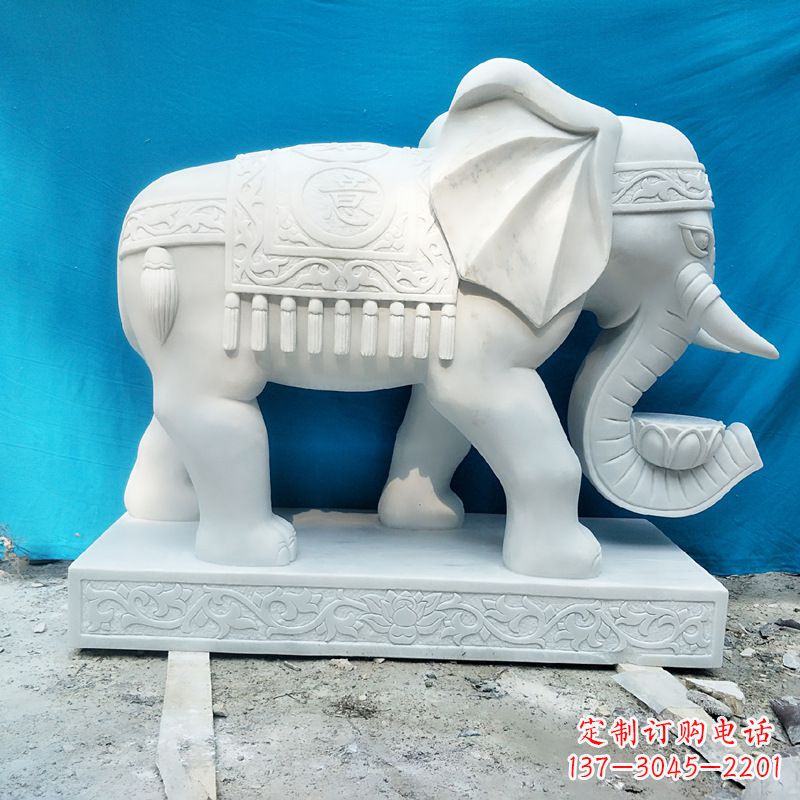 大同大象石雕翘鼻子