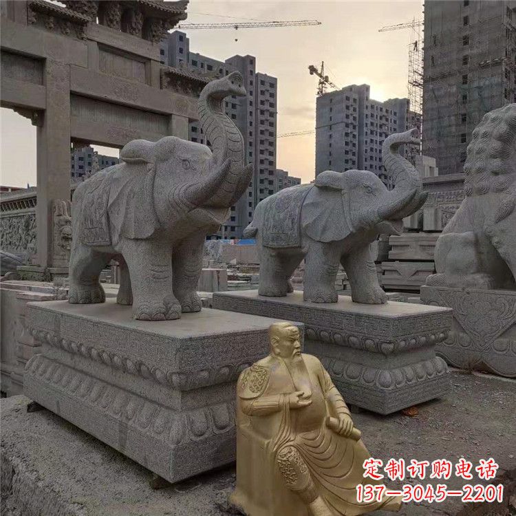 大同大象石雕吸水