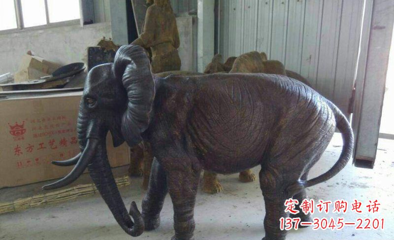 大同大象铜雕广场动物雕塑
