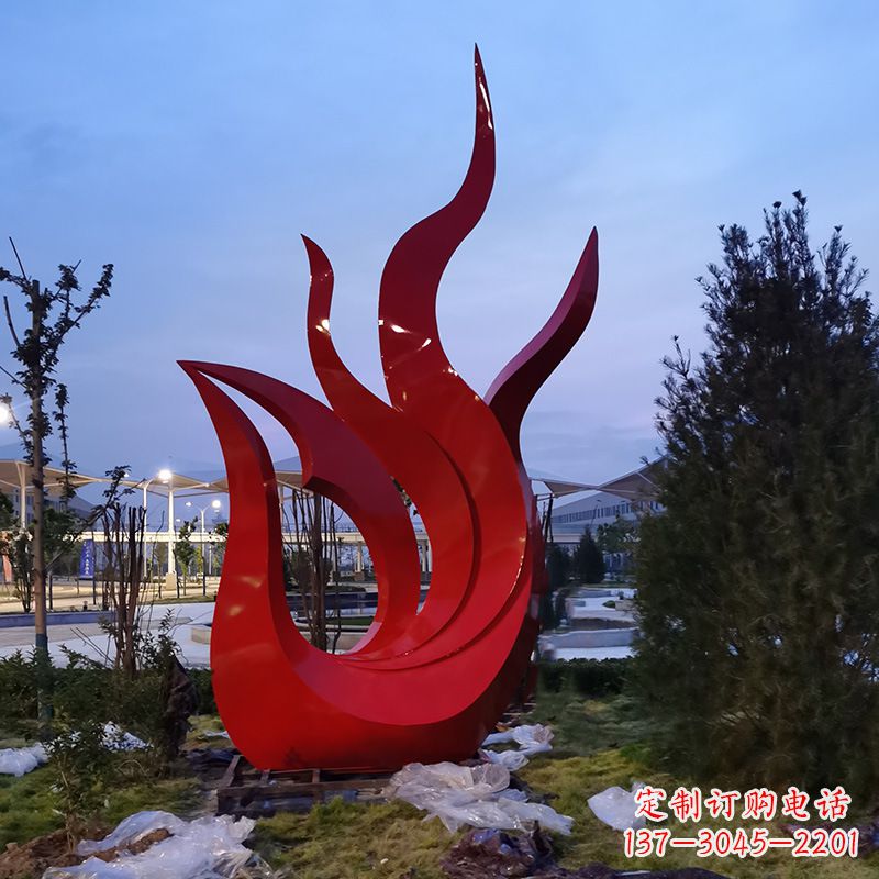 大同大型不锈钢几何凤凰，广场公园城市标志性动物雕塑