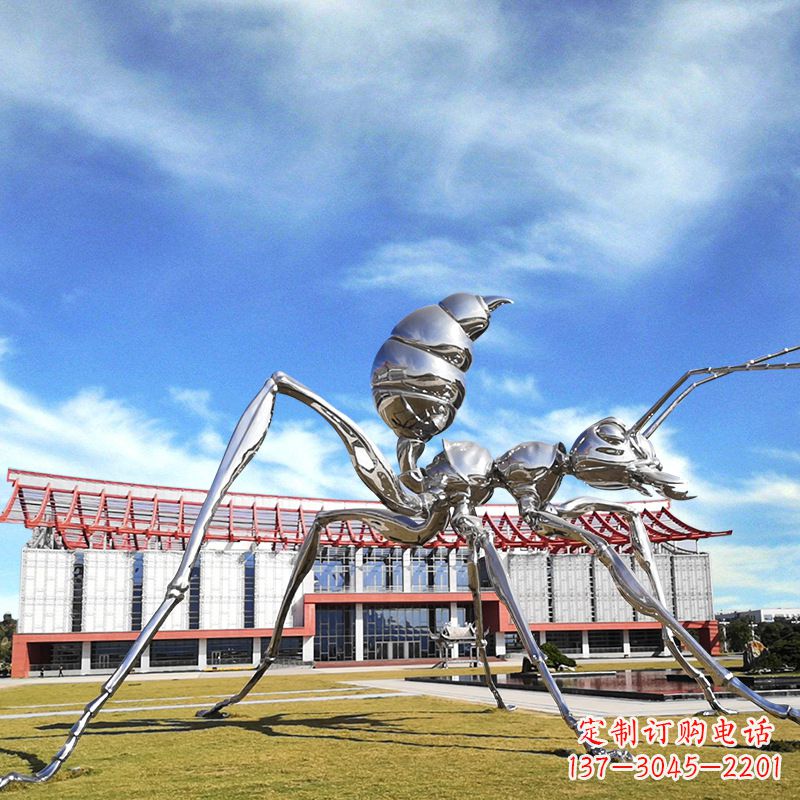 大同大型不锈钢蚂蚁雕塑精工制作,绵延传奇