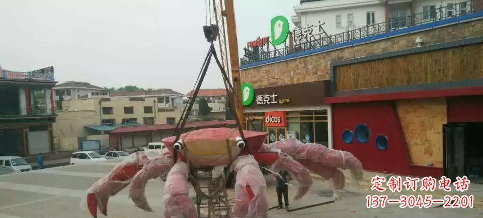 大同11英寸不锈钢螃蟹雕塑