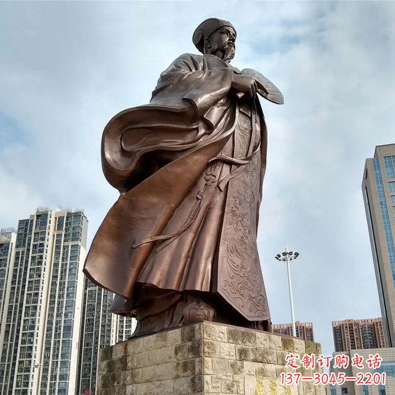 大同珍贵的雕塑艺术--诸葛亮卧龙先生