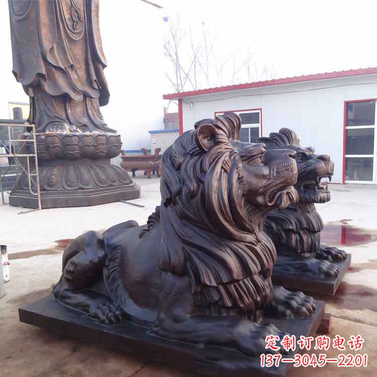 大同纯铜汇丰狮子雕塑