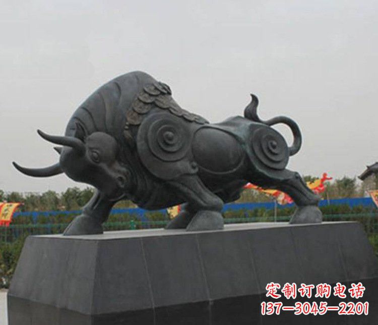 大同大型动物雕塑铜雕牛摆件
