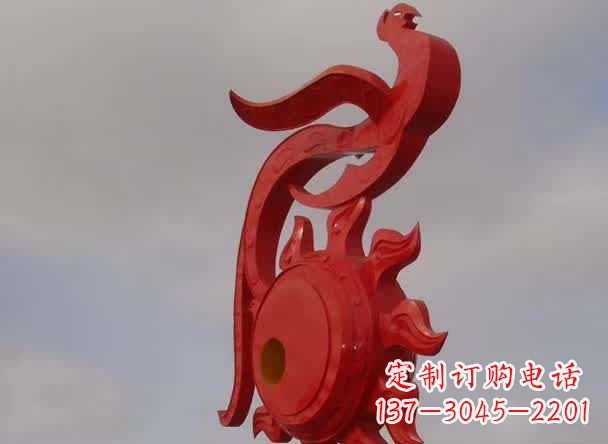 大同大型古代凤凰不锈钢雕塑